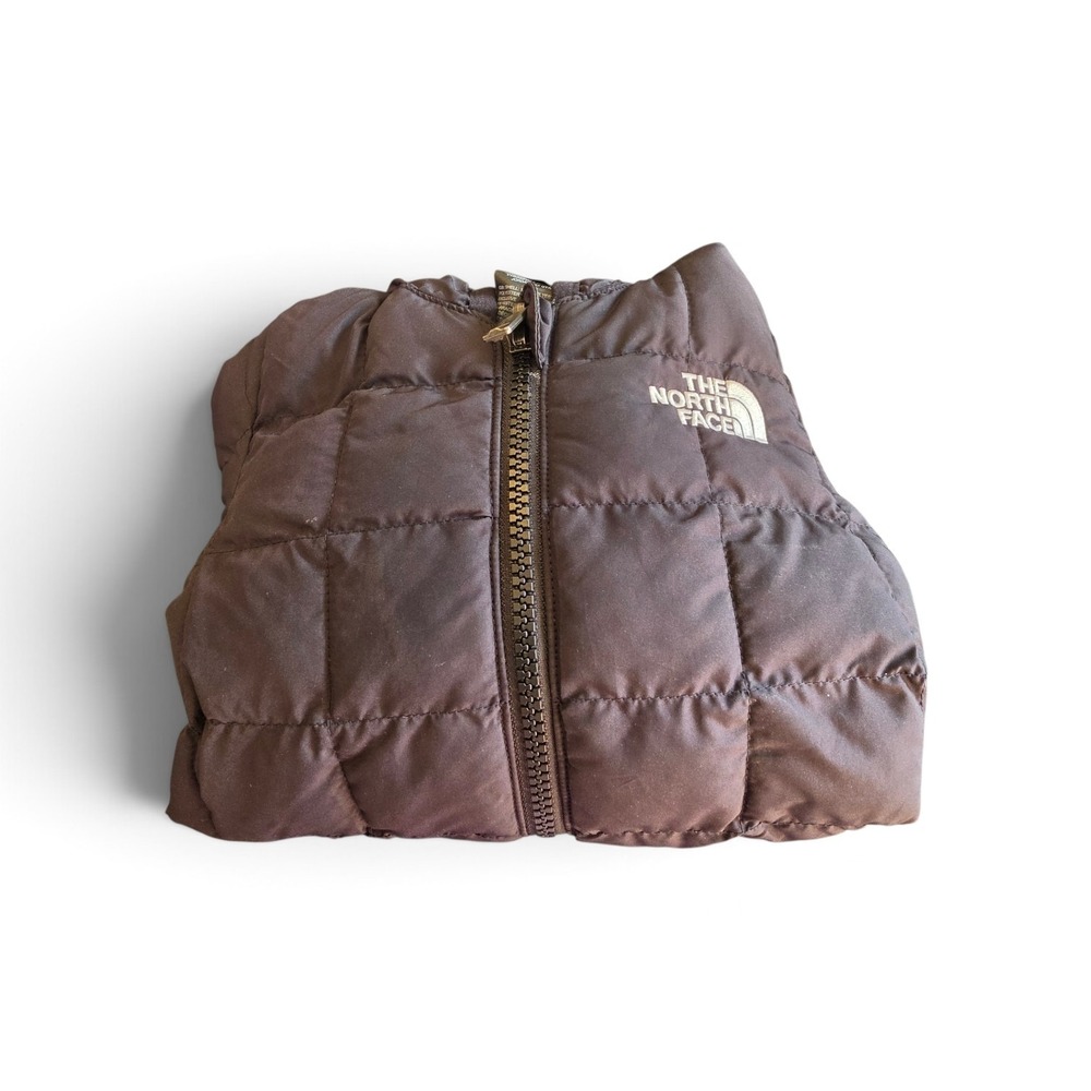 The North Face Baby Hooded Puffer Jacket Black 3-6 Months Full Zip Winter... - Picture 5 of 10